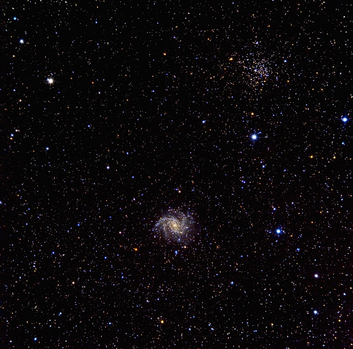 NGC - 6946 + NGC 6939