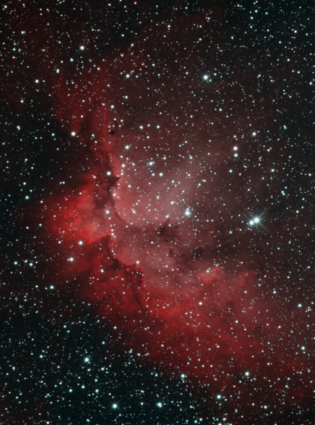 SH2-142 & NGC7380 (Ha + OIII)
